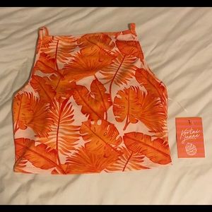 Kortni Jeane Hi Rise Swim Top